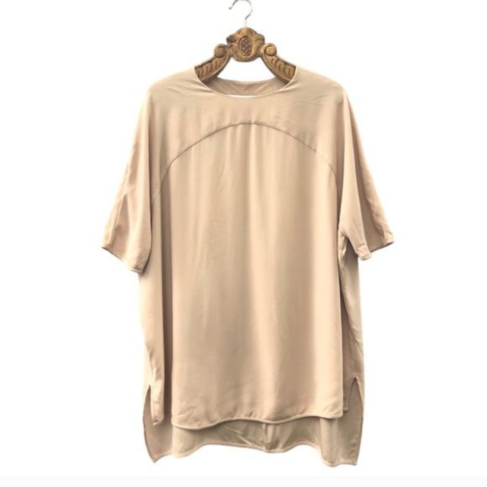 Diane von Furstenberg (DVF) Madera Dunic oversized mini dress in a neutral Sz S - Picture 2 of 10